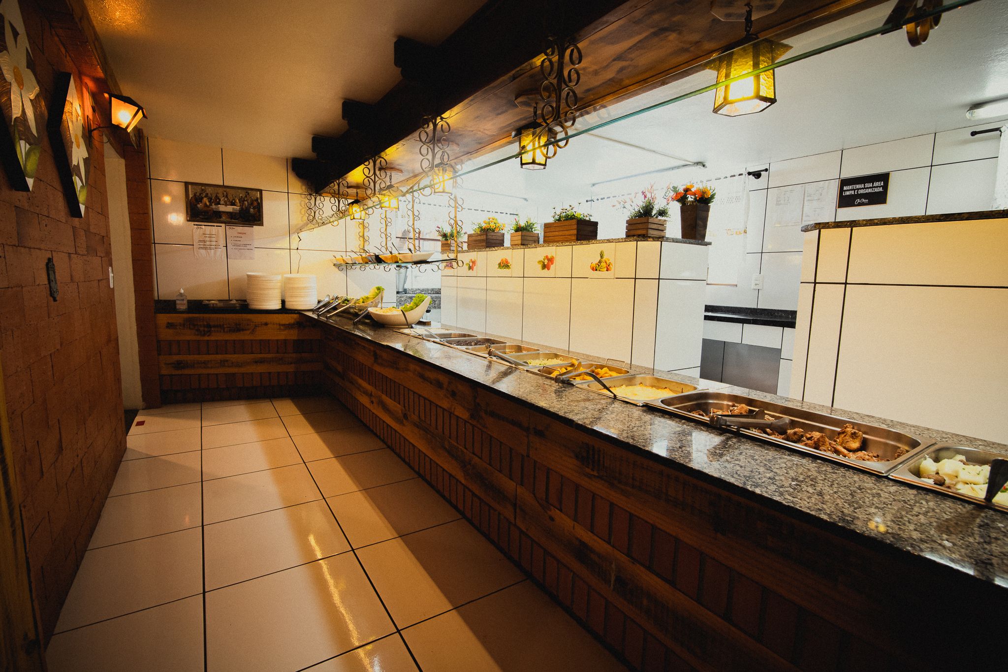 Buffet por quilo do Restaurante Vó Chica em São Bento do Sul
