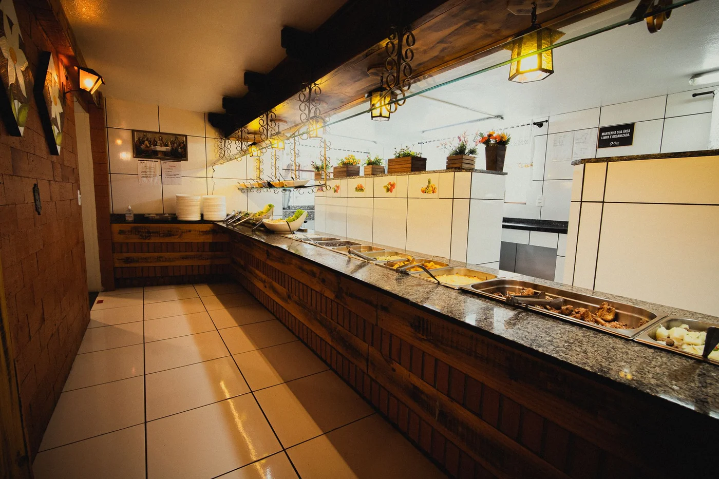 Buffet por quilo do Restaurante Vó Chica em São Bento do Sul